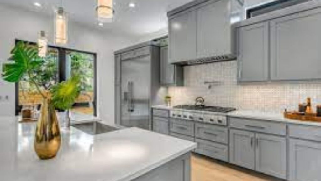 Gray Kitchen Cabinet