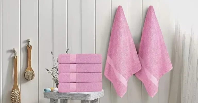 Pink Towels Adding a Splash of Color to Your Home