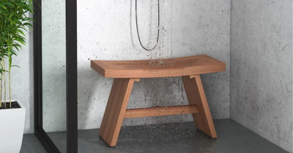 Wood Shower Bench