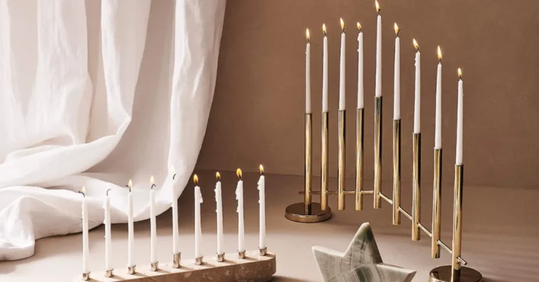 Modern Menorah Reviving Tradition with Contemporary Flair