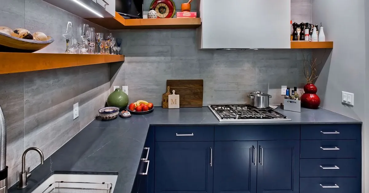 Blue Grey Kitchen Cabinets