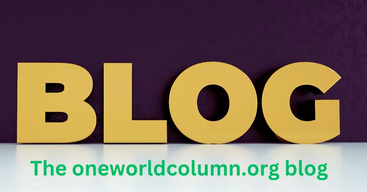 the oneworldcolumn.org Blog