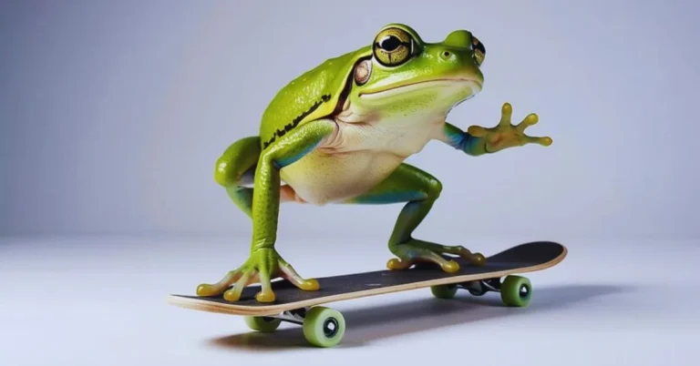 Skateboard Frog with a 40oz Birdhouse