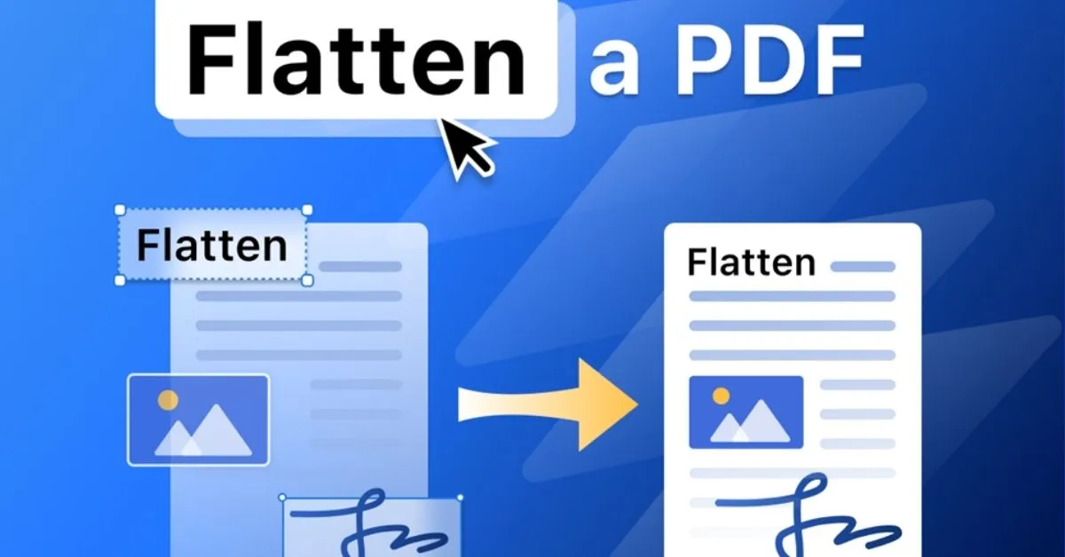 Flatten a PDF