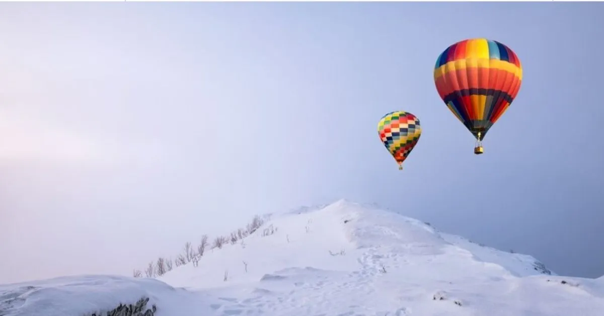 Hot Air Balloons Over Zugspitze