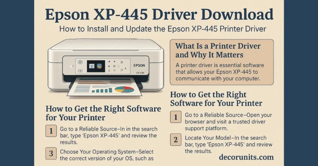 epson xp-445 driver download epsondrivercenter.com