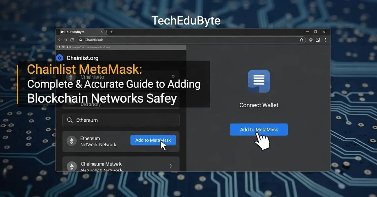 Chainlist MetaMask TechEduByte: Complete & Accurate Guide to Adding Blockchain Networks Safely