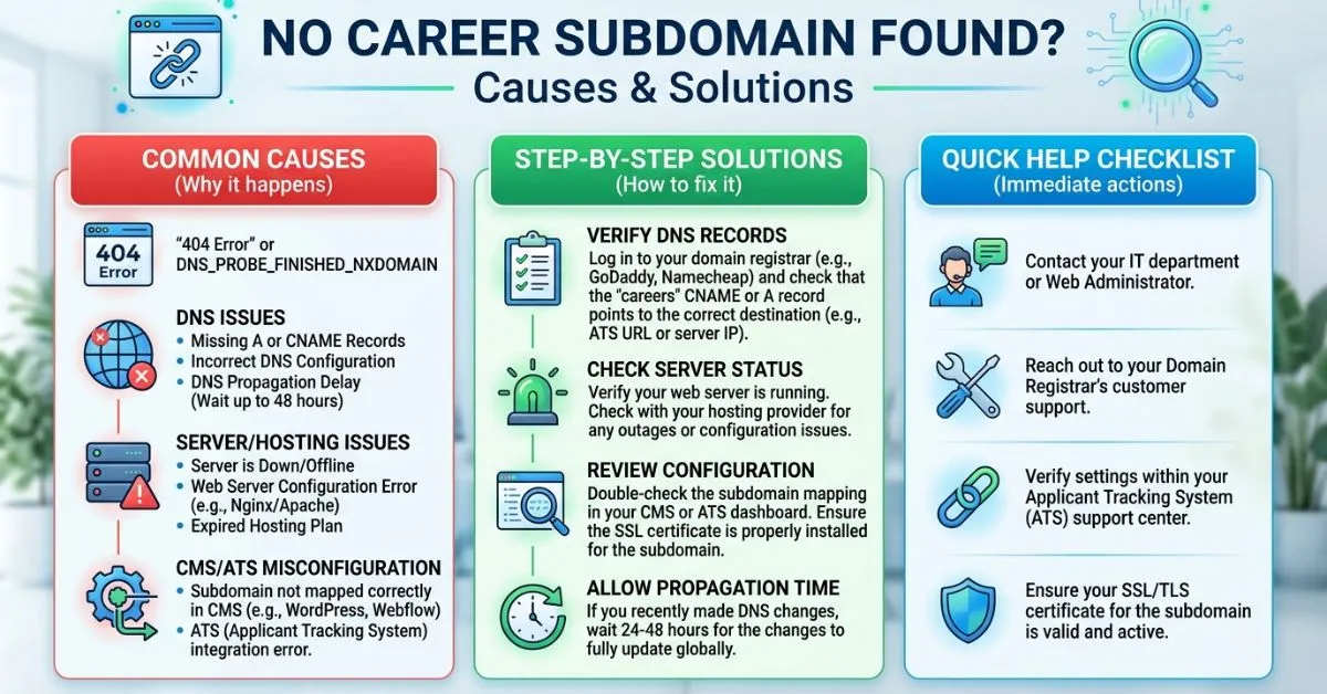 Keine Karriere-Subdomain gefunden