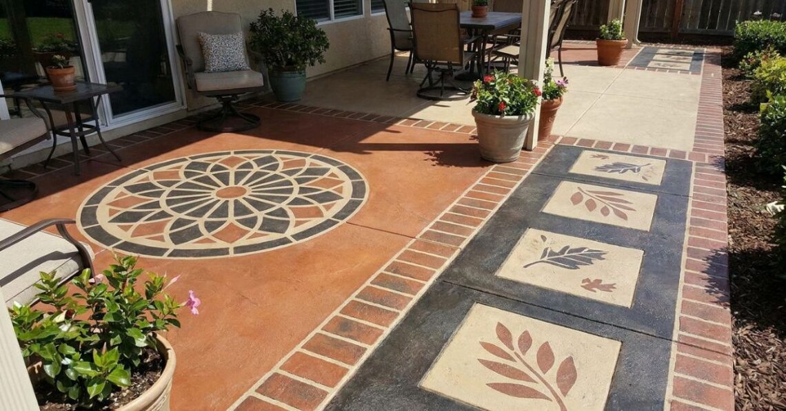 5 Concrete Stencil Outdoor Ideas