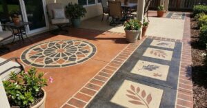 5 Concrete Stencil Outdoor Ideas