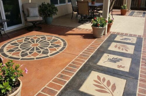 5 Concrete Stencil Outdoor Ideas